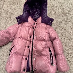 Moncler Pink and Purple Kids Puffer Jacket